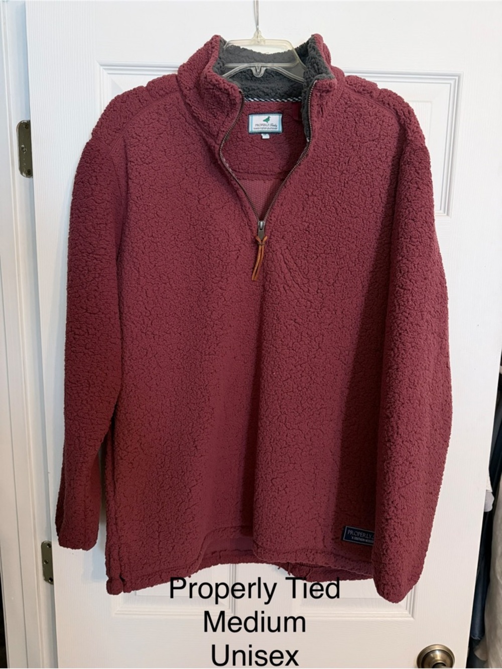 Properly Tied Kensington Sherpa Pullover - Maroon